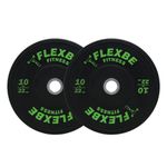 Kit Anilha Olímpica Bumper Crossfit 500kg (16x5+14x10+8x15+8x20) Flexbe Fitness
