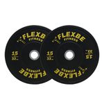 Kit Anilha Olímpica Bumper Crossfit 500kg (16x5+14x10+8x15+8x20) Flexbe Fitness