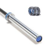 Barra Olímpica Oficial Crossfit Lpo 2,20m 20kg + Presilha Flexbe Fitness