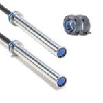 Dupla De Barras Olímpica Crossfit Lpo 2,20m 20kg + Presilhas Flexbe Fitness