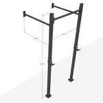 Rack 1 Módulo Preto 2,4M Flexfit Franca