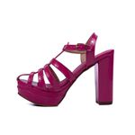 Sandália Feminina Meia Pata Aranha 170800 Napa Verniz Pink