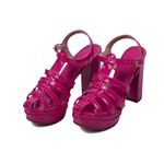 Sandália Feminina Meia Pata Aranha 170800 Napa Verniz Pink