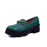 Sapato Feminino Oxford Tratorado 190253 Croco Salsa