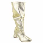 Bota Slouchy 23021 Floter Ouro Enrrugada