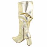 Bota Slouchy 23021 Floter Ouro Enrrugada