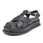 Sandália Flatform Feminina Papete 23400 Bronze - Peônia