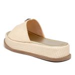 Tamanco Feminino Flatform Plataforma 23413 Rafia Natural
