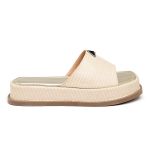 Tamanco Feminino Flatform Plataforma 23413 Rafia Natural
