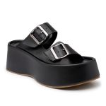 Tamanco Feminino Plataforma Flat Conforto 5000 Preto