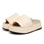 Tamanco Feminino Anabela Plataforma Salto Alto Confortável 5300 Rafia Natural