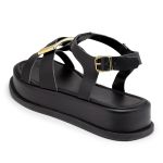 Sandália Feminina Flatform 23430 Preta