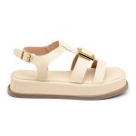 Sandália Feminina Flatform 23430 Gergelim