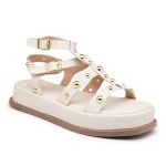 Sandália Flatform Papete Feminina 183070 Napa Off White