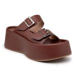 Tamanco Feminino Plataforma Flat Conforto 5000 Cacau