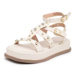 Sandália Flatform Papete Feminina 183070 Napa Off White