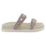 Papete Flat Feminina Em Napa Com Pedraria Nude 199049