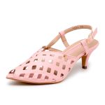 Sandalia Scarpin Salto Baixo Slingback Bico Fino 6033 Santorine Lady- Margarida