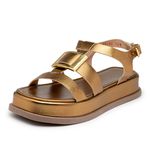 Sandália Feminina Flatform 23430 Bronze