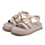 Sandália Feminina Flatform 23430 Aveia