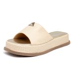 Tamanco Feminino Flatform Plataforma 23413 Rafia Natural