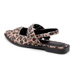 Sapatilha Slingback Rasteira Feminina Bico Fino 184202 Oncinha