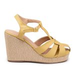 Sandalia Anabela Plataforma Salto Em Corda 190100 Dolce - Rosa