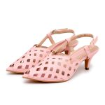 Sandalia Scarpin Salto Baixo Slingback Bico Fino 6033 Santorine Lady- Margarida