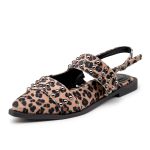 Sapatilha Slingback Rasteira Feminina Bico Fino 184202 Oncinha