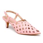 Sandalia Scarpin Salto Baixo Slingback Bico Fino 6033 Santorine Lady- Margarida