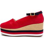 Tênis Feminino Anabela 170402 Nobucado Vermelho