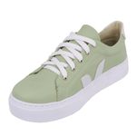 Tênis Feminino Casual de Amarrar 087 Napa Soft Mint