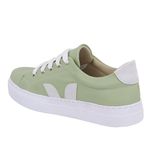 Tênis Feminino Casual de Amarrar 087 Napa Soft Mint