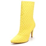 Bota Feminina Cano Médio 1792 Napa Trissê Lemon