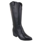 Bota Western Texana Feminina Country Cano Médio 23148 Floter Preto