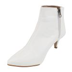 Bota Feminina Cano Curto Bico Fino 180125 Siena Branco