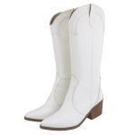 Bota Western Texana Feminina Country Cano Médio 23148 Siena Branco