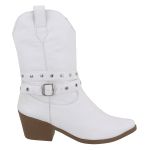 Bota Texana Bico Fino Country Western 23149 Siena Branco
