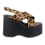 Sandália Feminino Anabela Plataforma 182175 Onça Shine