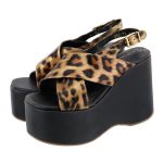 Sandália Feminino Anabela Plataforma 182175 Onça Shine