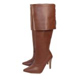 Bota Over The Knee Bico Fino 1722 Floter Cacau
