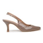 Sapato Social Feminino Scarpin Salto Baixo Fino 6031 Taupe