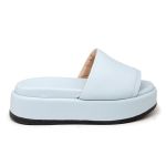 Tamanco Feminino Anabela Plataforma Salto Alto Confortável 5300 Santorine Acqua
