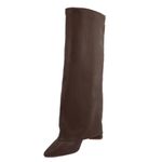 Bota Capa Em Napa Salto Geométrico 23017 Napa Café
