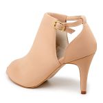 Sandália Feminina Ankle Boot Napa Nude 1783
