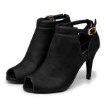 Sandália Feminina Ankle Boot Nobucado Preto 1783