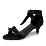 Sandália Feminina Salto Baixo 180170 Nobucado Preto