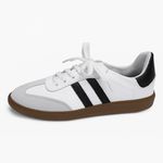 Tenis Retro em Couro Legítimo Branco