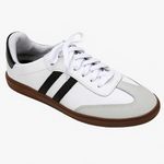 Tenis Retro em Couro Legítimo Branco