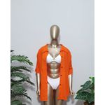 Saída de Praia Chemise Coral